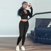 L290 Spring Women Outfits Casual High Stretch Two Piece Set Solid Color Sexy Zipper Top an pants Skinny sweatsuits Set Women