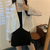 L5YD Women Work Office Jacket Solid Color Long Sleeve Lapel Solid Loose Cardigan Coat