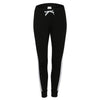 High Waist Pants Trouser Women Drawstring Waist Skinny Pants Grey Ribbed Knit Striped Sideseam Sweatpants Fitness Legging