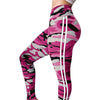 High Waist Pants Trouser Women Drawstring Waist Skinny Pants Grey Ribbed Knit Striped Sideseam Sweatpants Fitness Legging