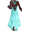 Sexy Backless Dress Women Club Party Sundress White Lace Elegant Lady Long Dress Summer Beach Boho Dress Plus Size 5XL