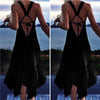 Sexy Backless Dress Women Club Party Sundress White Lace Elegant Lady Long Dress Summer Beach Boho Dress Plus Size 5XL