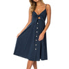 Sexy Party Dress Women Sexy Bodycon Beach Sundress Spaghetti Strap Backless Bandage Dress Boho V-Neck Summer Dresses