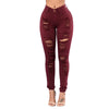 Plus Size 2XL 3XL Ripped Jeans Women Skinny Hole Knee Denim Pants Female Fasion Destroyed Jeans 3 Colors KWA0638-5