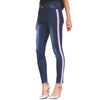 Side Stripe Skinny Jeans Women Stretch High Waist Ankle Length Fashion Tassel Denim Boyfriend Jeans Female KWA0322-5