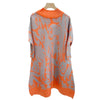 LANMREM 2022 Autumn Dress Three Quarter Sleeved Pleated Print Dresses For Women Tide 2A2896