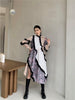 LANMREM 2022 autumn  Dress Women Long Sleeve  Patchwork Printed Flower Dresses Ladies Party Clothes 2A3301