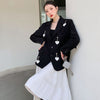 LANMREM 2023 Autumn Casual Suit Woman Long Sleeve Hang Love Simple Solid Color Single-breasted Blazer Coat Tide 2W289