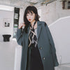 LANMREM 2023 Women Autumn Notched Blazer Female Single Breasted Solid Color Long Sleeve Casual Coats 2J1432