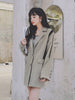 LANMREM 2023 Women Autumn Notched Blazer Female Single Breasted Solid Color Long Sleeve Casual Coats 2J1432