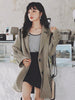 LANMREM 2023 Women Autumn Notched Blazer Female Single Breasted Solid Color Long Sleeve Casual Coats 2J1432