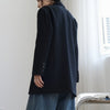 LANMREM 2022 Women Notched Single Breasted Black Color Blazer Female Long Sleeve Casual Coat Spring Autumn 2J506