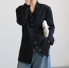 LANMREM 2022 Women Notched Single Breasted Black Color Blazer Female Long Sleeve Casual Coat Spring Autumn 2J506