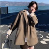 LANMREM 2022 Women Spring Autumn Lapel Blazer Notched Solid Color Long Sleeve Single Button Casual Coats Female Fashion2J738