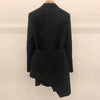 LANMREM Black Suit Blazers With Irregular Skirts Women Autumn 2022 Korean Slim Casual Skirt Suit Sets Female 2C316