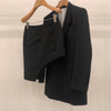 LANMREM Black Suit Blazers With Irregular Skirts Women Autumn 2022 Korean Slim Casual Skirt Suit Sets Female 2C316