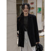 LANMREM Casual Belt Blazer Women's Autumn Notched Irregular Niche High-end Solid Color Loose Coats Lady Clothing 2R3619