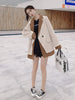 LANMREM Contrasting Color Casual Blazer Women Notched Long Sleeve Striaght Coat 2023 Autumn Female Clothing 2I184