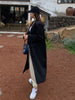 LANMREM Korean Style Women Long Loose Blazer Notched Double Breasted Coats Female Chic Clothing 2023 Autumn 2R3853