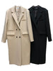 LANMREM Korean Style Women Long Loose Blazer Notched Double Breasted Coats Female Chic Clothing 2023 Autumn 2R3853