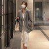 LANMREM  Blazers  Women's Design Sense  Casual Lapel Long Sleeve Loose Fit  Jacket Tide autumn winter 2022 2P9502