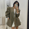 LANMREM Women Blazers Korean Design Sense Lapel Long Sleeve Loose Fit  Jacket Tide Spring Autumn 2022 2P9501