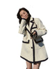 LANMREM Patchwork Casual Blazers For Women Turn-down Collar Long Sleeve Loose Single Breasted 2023 Autumn 2N303