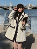 LANMREM Patchwork Casual Blazers For Women Turn-down Collar Long Sleeve Loose Single Breasted 2023 Autumn 2N303