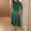 LANMREM Women's Dress Folds Design Loose  Long Sleeve Female Elegant Dresses 2022 autumn winter 2D1464