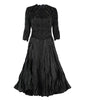 LANMREM Women's Dress Folds Design Loose  Long Sleeve Female Elegant Dresses 2022 autumn winter 2D1464