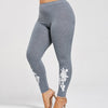 Autumn Winter Leggings Women Fashion Flower Leggins Trouser Female Skinny Fitness Leggings Female Bottoms Plus Size Z30