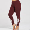 Autumn Winter Leggings Women Fashion Flower Leggins Trouser Female Skinny Fitness Leggings Female Bottoms Plus Size Z30
