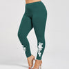 Autumn Winter Leggings Women Fashion Flower Leggins Trouser Female Skinny Fitness Leggings Female Bottoms Plus Size Z30