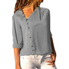 Casual Long Sleeve Women Blouse Shirts 2022 New Solid Streetwear Summer Autumn Blusas Side Button Irregular Female Top