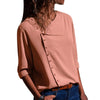 Casual Long Sleeve Women Blouse Shirts 2022 New Solid Streetwear Summer Autumn Blusas Side Button Irregular Female Top
