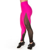 Dot Mesh Patchwork Skinny Leggings Women Sexy See Through Pencil Pants Female Solid Fitness Sweatwear Leggins Jeggings