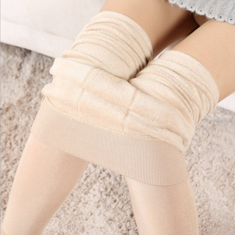High Elastic Waist Winter Thicken Women's Leggings Warm Pants Super Quality Velvet Seamless Trousers Leggins Plus Size