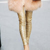 Leggings Women 2022 Sequin Streetwear Sexy Feminina Punk Bling Leggins Shining Gold Black Silver Spangle Formal Pants