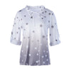 Spring Autumn Shirts Women Casual Long Sleeve Star Print V Neck Blouses Elegant Tee Tops Plus Size 5XL Top Femme 2022