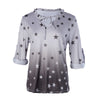 Spring Autumn Shirts Women Casual Long Sleeve Star Print V Neck Blouses Elegant Tee Tops Plus Size 5XL Top Femme 2022