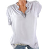 Summer Blouses Fashion Women Tops Solid Casual Short Sleeve Blouse 2022 Fashion Plus Size Summer Shirt Drop Shipping