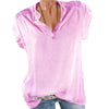 Summer Blouses Fashion Women Tops Solid Casual Short Sleeve Blouse 2022 Fashion Plus Size Summer Shirt Drop Shipping
