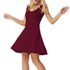 Women Sleeveless Dress 2022 New Sexy V Neck Vestido Bodycon dress Fashion Solid Mini Dress Ladies Plus Size 5XL~S