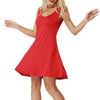 Women Sleeveless Dress 2022 New Sexy V Neck Vestido Bodycon dress Fashion Solid Mini Dress Ladies Plus Size 5XL~S