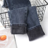 LEIJIJEANS 2022 Thicken 200 KGS Black winter Jeans Plus Size velvet women jeans 6XL Skinny add wool thick Pencil women Mom Jeans