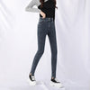 LEIJIJEANS 2022 Thicken 200 KGS Black winter Jeans Plus Size velvet women jeans 6XL Skinny add wool thick Pencil women Mom Jeans