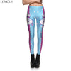 3D printed fitness push up workout leggings women gothic unicorn rainbow doughnut plus size High Waist punk rock pants