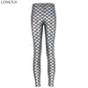 High Waist punk rock Harajuku workout push up fitness sexy 3d print mermaid Fish Scale women leggings plus size pants