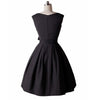 Vestidos Women Dress Pinup Vintage 50s Retro Rockabilly Club Dress Party Dresses Sleeveless Bow Red Black Pleated Dress