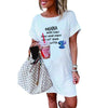 LILO STITCH Kawaii Summer Women's Dress 2022 Casual Women's Dresses Cartoon White T Shirt Dress Female Clothing Elegant Dresses
